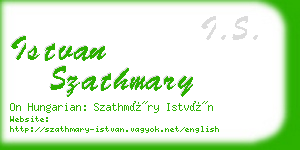 istvan szathmary business card